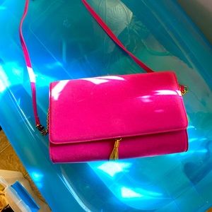 H&M orchid purse with gold accents NEVER USED. Brand new condition.